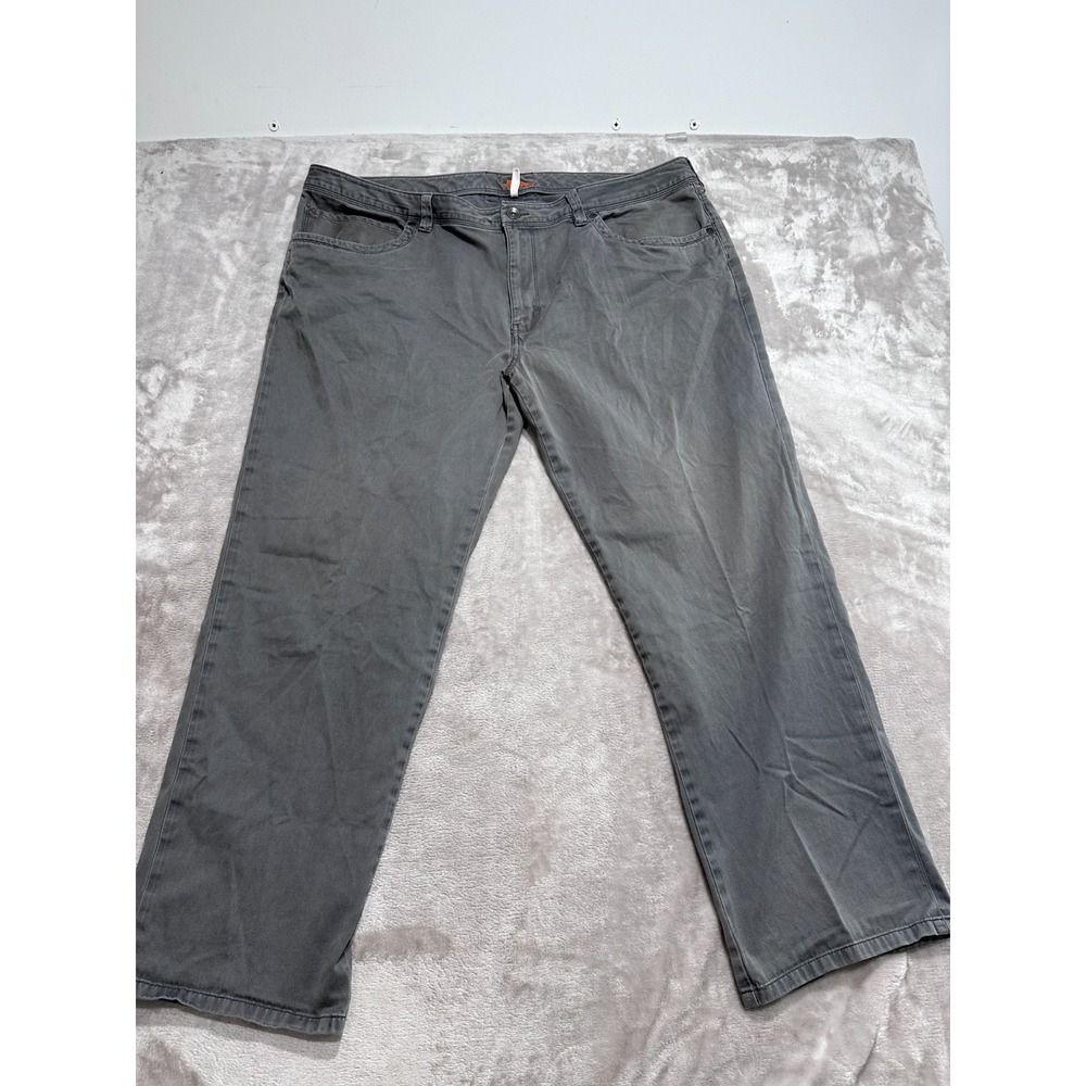 Tommy Bahama Men's Grey Pima Cotton Stretch Pants Size 42x30 Chino Jean Style